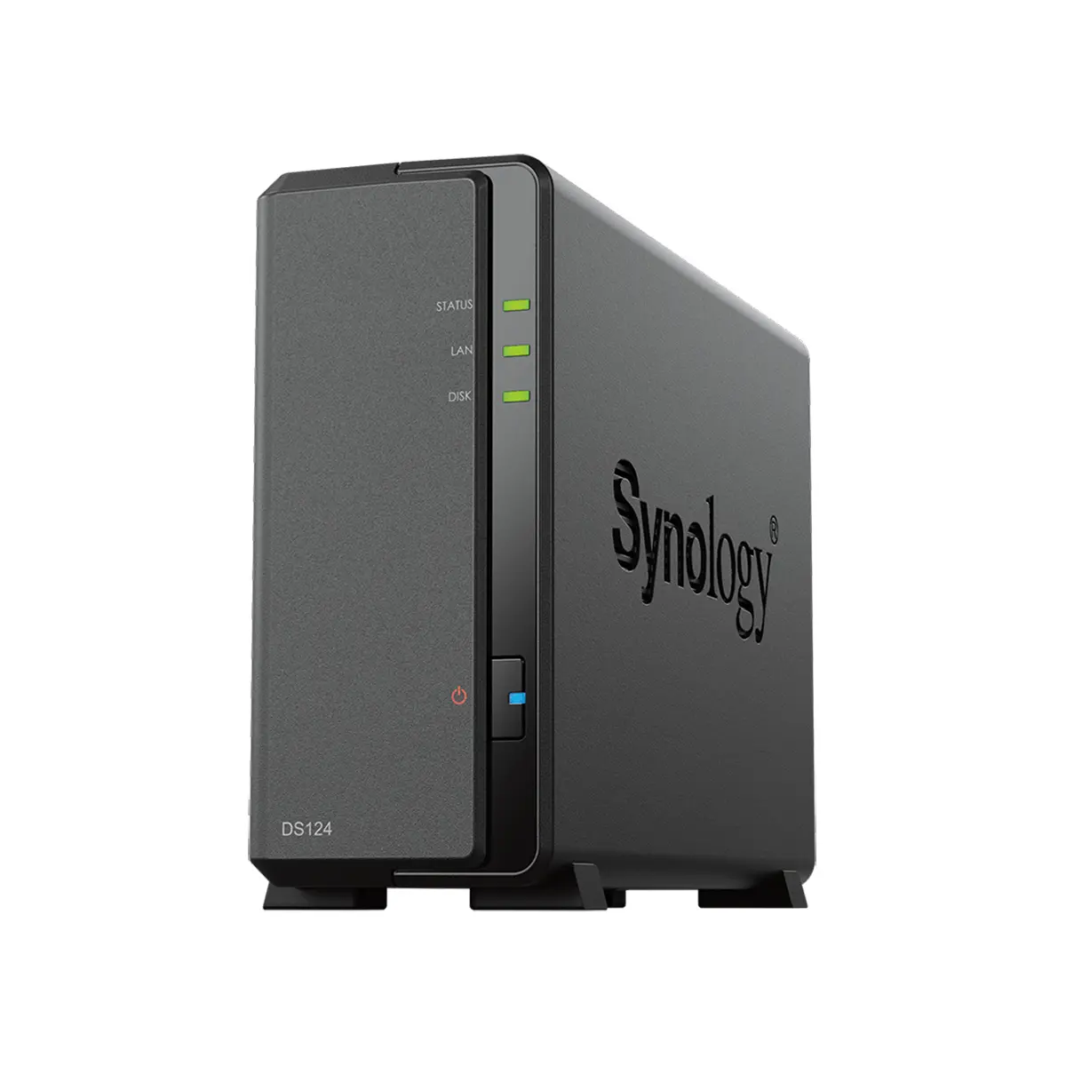 Synology DiskStation DS124 Compact 1-Bay Network Attached Storage (NAS) Enclosure, Diskless Storage Device