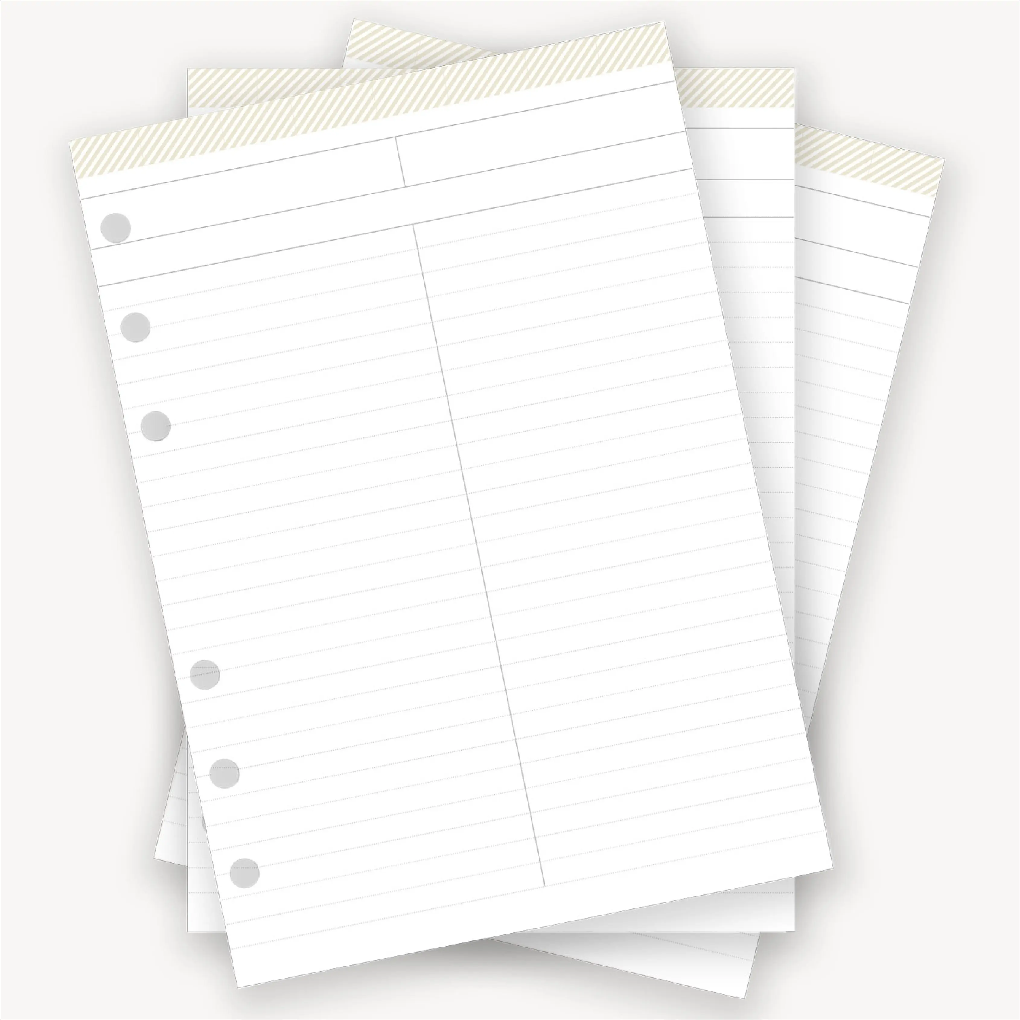 A5 Planner Inserts: A5 Notepad 3-Pack