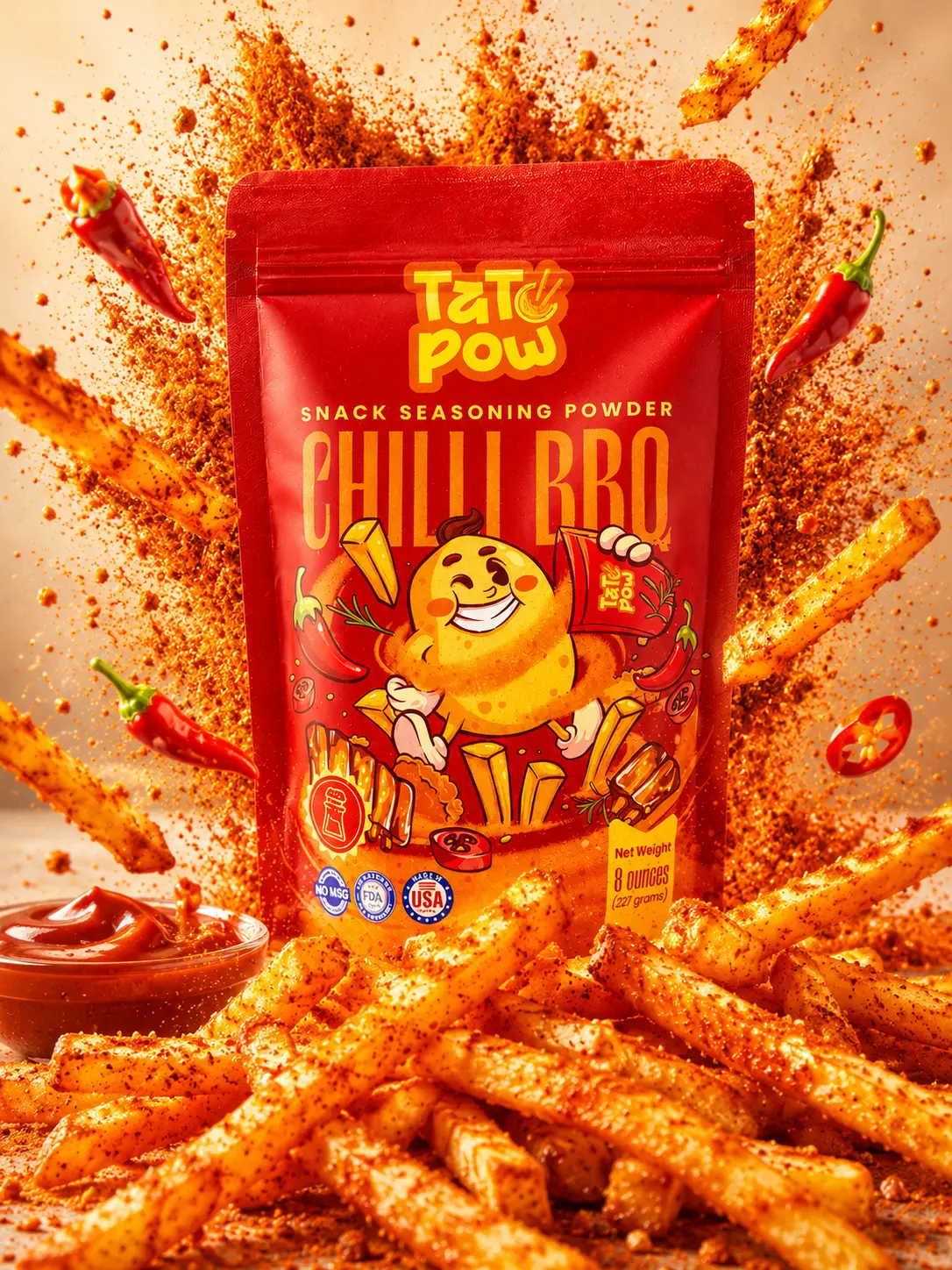 TATOPOW CHILLI BBQ SNACK SEASONING POWDER