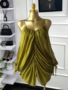 PULKRITU Elegant Women's Sheer Ruched Backless Mini Prom Dress, Summer Vacation Birthday Party Outfit Dress, Lady Casual Dresses,Female Brunch Dresses,Graduation Dress,