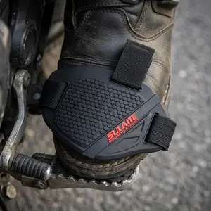 Durable Motorcycle Boot Protectors - Universal Rubber Gear Shifter Cover, Prevents Scuff & Abrasion on Riding Shoes & Boots