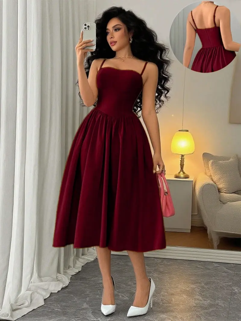 burgundy autumn dresses Black Open Back Slinky Bodycon Dress – Strawberry Moon