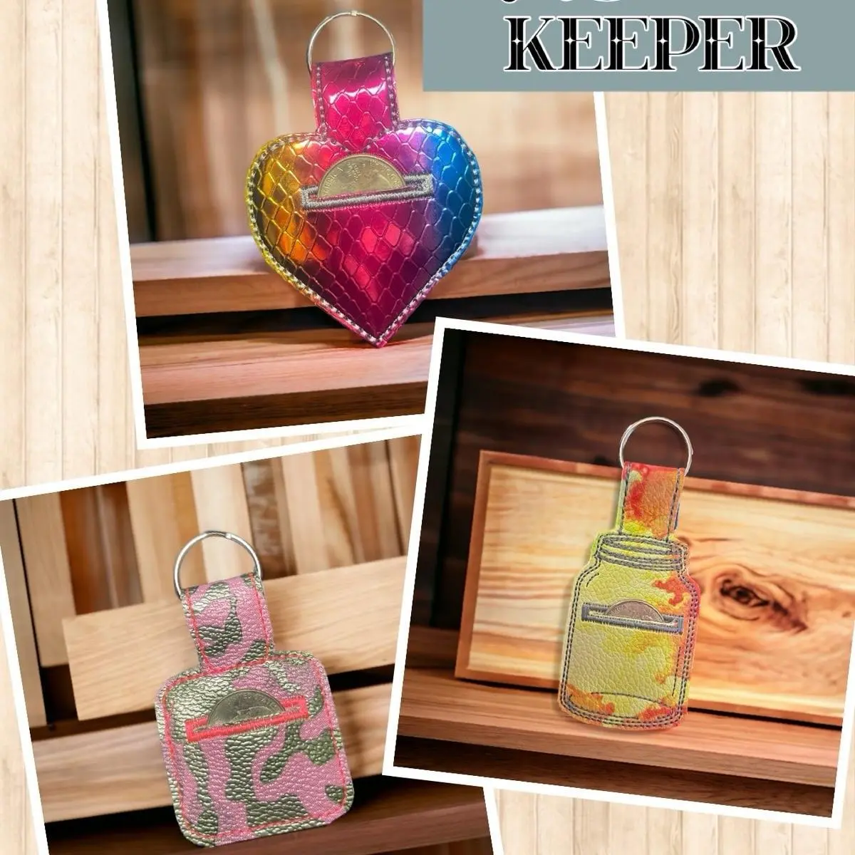 Durable Quarter Keeper Keychain for Organized Change on the Go