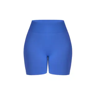 Women's Solid-Color, Tight-Fit, Breathable, Hip-Lifting 3-Quarter Sporty Sports Shorts - Female Yoga & Outdoor Fitness Wear