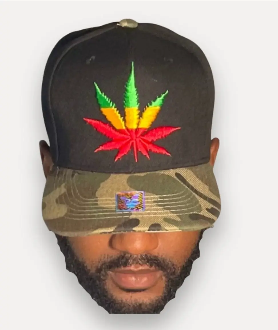 Unisex Jamaican Ethnic Leaf Baseball Cap - Adjustable Caps & Snapbacks, Daily Wear Hat for Music Festivals, Party Outfits