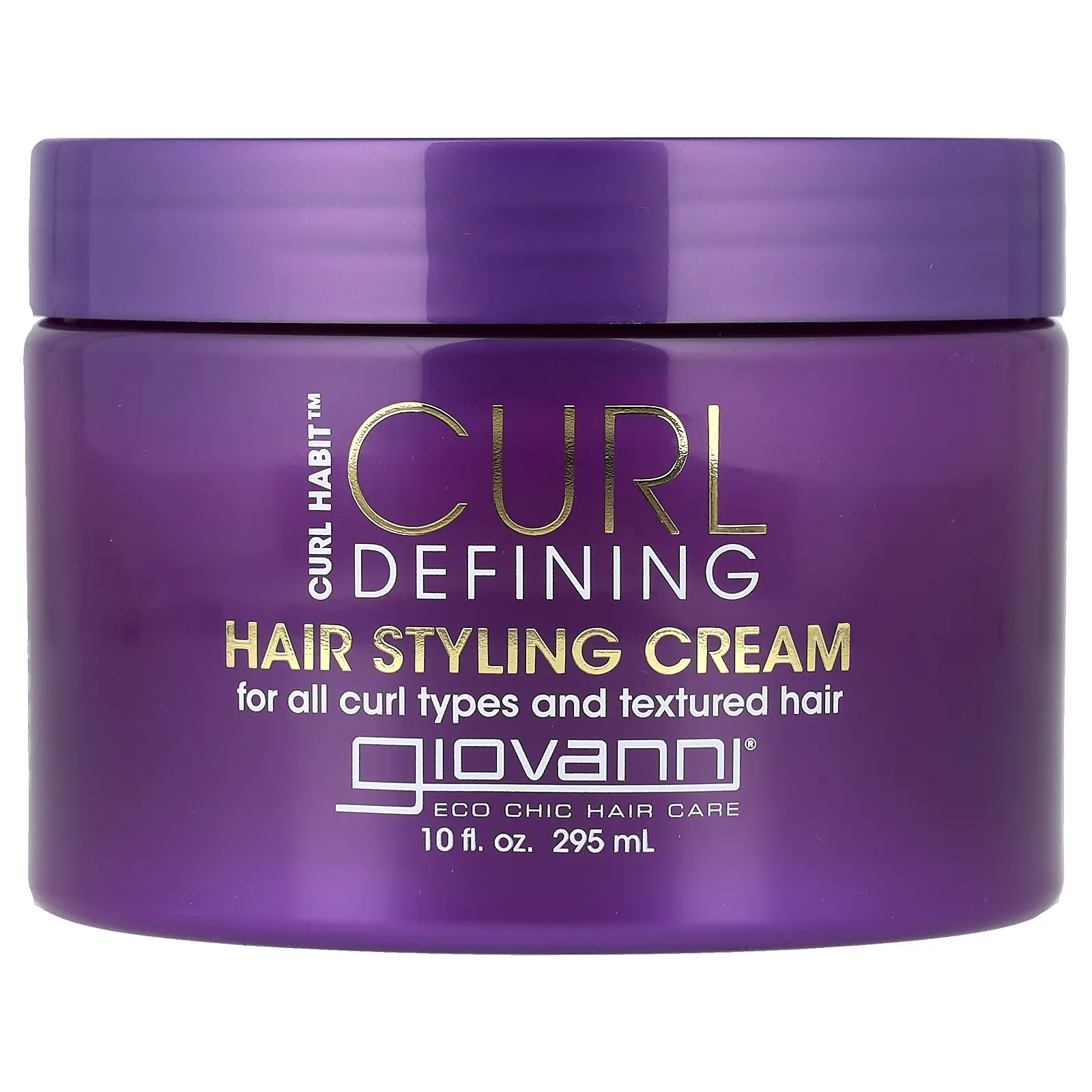 Giovanni Curl Habit™, Curl Defining Hair Styling Cream, For All Curl Types and Textured Hair, 10 fl oz (295 ml)