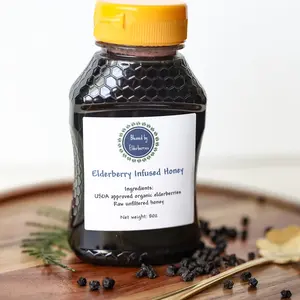 Elderberry Infused Honey - New Size 16oz