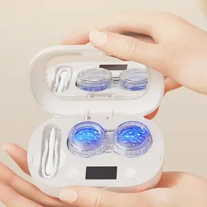 Portable Contact Lens Cleaner, Automatic Folding Cleaner, Ultrasonic Lens Cleaning Box, Eye Care Product for Women & Men