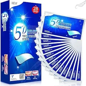 New 5D Teeth Whitening Strips, Tooth Whitening Kits, at Home Teeth whitening Strips, Teeth Whitening Strips Teeth Whitener 14 Packs 28 Pcs