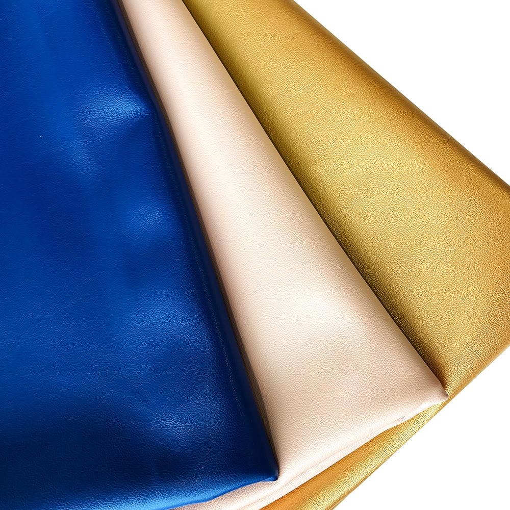 Solid-color artificial leather fabric, 1 yard, 54 inches by 36 inches. Soft 0.9mm thick craft material, ideal for DIY interior decorating, bags and luggage, leather garments, and various leather accessories. In stock at the US warehouse