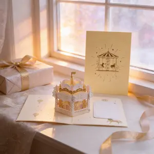 Pop Up Anniversary Card 3D Romantic Love Card for Wife Husband Her Him Couple Ideal Gift for Wedding Anniversary Valentine’s Day Romantic Birthday Premium Durability Eco-Friendly Printing