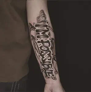 Custom Fake ull  Arm Sleeve Tattoos: Herbal Juice Ink, Realistic, Waterproof and Long-Lasting