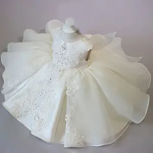 2012  Formal Bridesmaids for Girl Birthday Dress Elegant Fluffy Bow Party Wedding Princess Dresses Baptism Costume