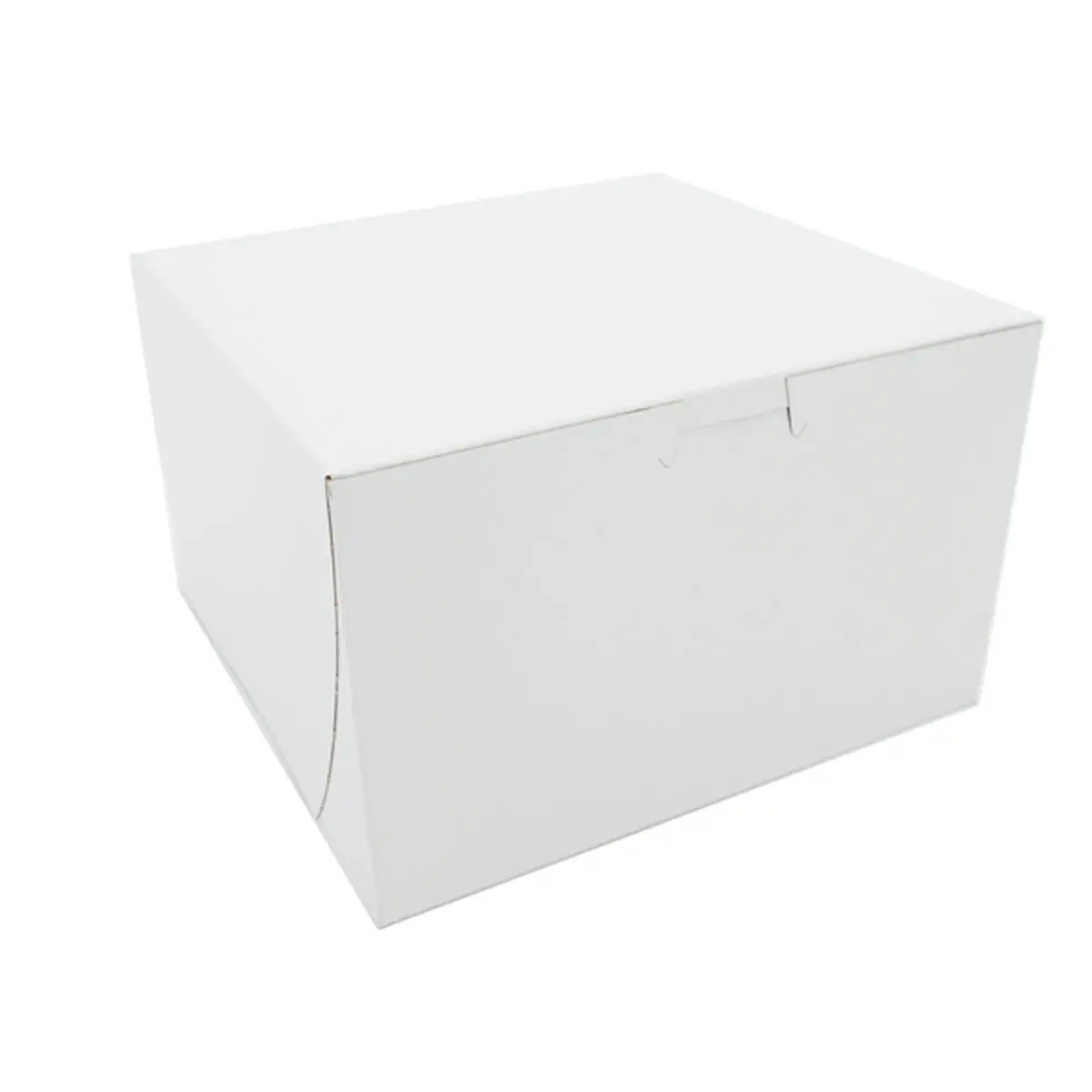 White SCH 9455 Tuck-Top Baking Paperboard Boxes, 8x8x5 in. - Yes for Baking, No for Non-Baking Uses