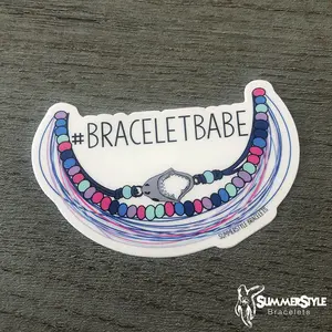 Shark Jaw Bracelet Babe Waterproof Sticker, Shark Sticker, Waterproof Decals, Stickers, Water Bottle Stickers