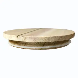 Wood Candle Jar Lid - Fits 18 & 22 oz. Jars