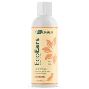 Vet Organics EcoEars Dog Ear Cleaner. Natural Multi-Action Formula. for Bad Discharge & Smell. Naturally Removes Foreign Matter and Cleanses The Most Difficult Ears
