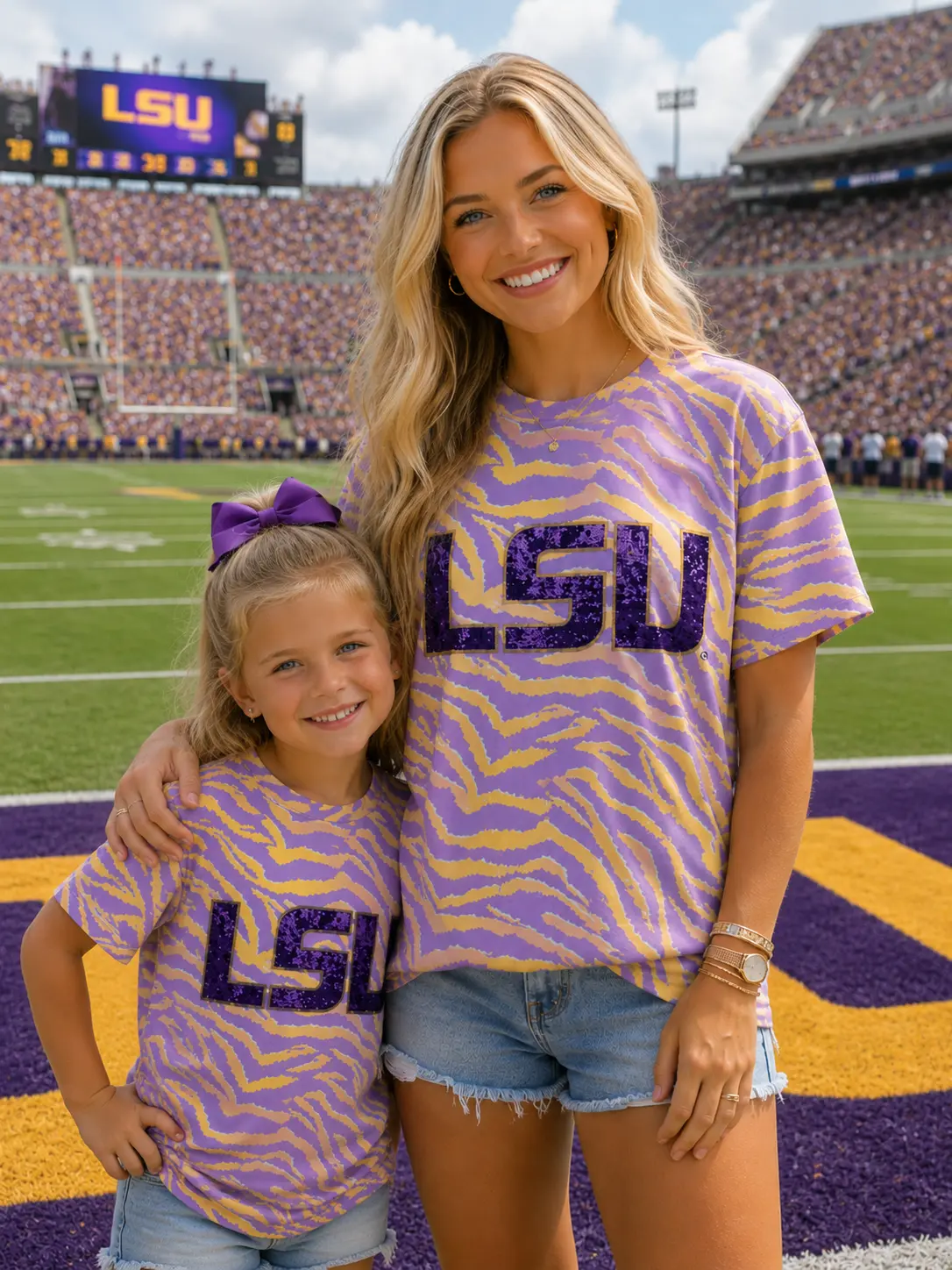 LSU sequin shirt (officially licensed)