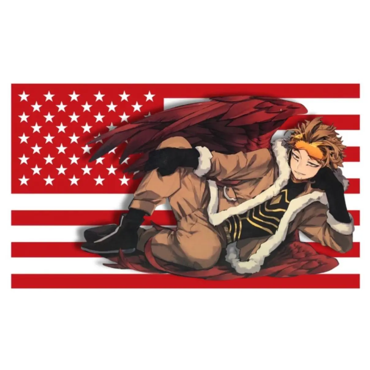 Keigo Takemi Gift for Fan MHA, Hawk Hero Academia Room Decor Takami Tapestry 100% Lightweight Polyester Vivid Colors Durable Washable Easy Care Decoration Room Accessories