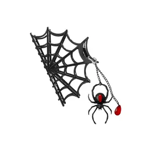 Spider Charm Web Claw Clip [Black]