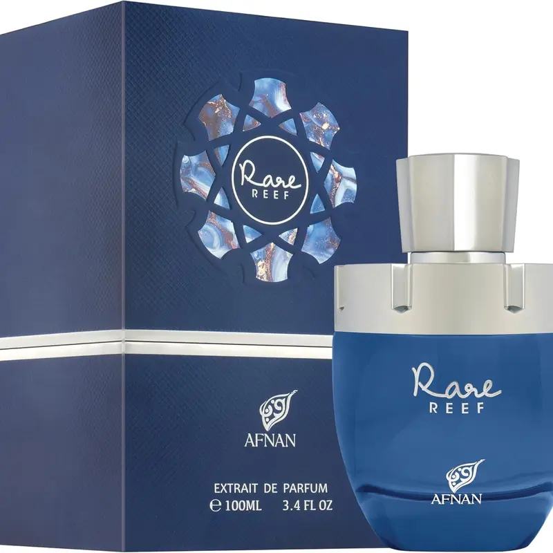 AFNAN Rare Reef Extrait De Parfum 3.4oz Regular Edition Marine Inspired Fragrance for Enthusiasts 100ml