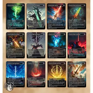 12 Swords of X and Y | Proxy Cards — Sword of Feast and Famine, Fire and Ice, Body and Mind, Light and Shadow, Truth and Justice, etc