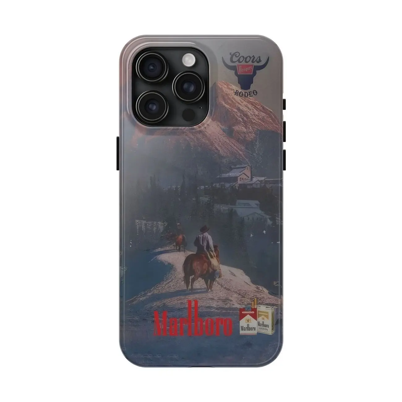Marlboro Coors Cowboy Vintage Phone Case, SAMSUNG GALAXY 21 S22 S23 S24 25 ULTRA PLUS Accessories Protection unisex K