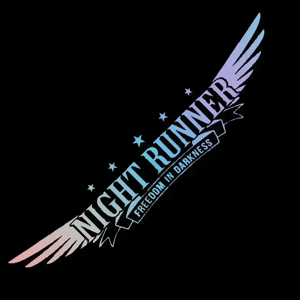 Car Decorations Windshield Stickers Auto Rear Window Accessories JDM Night Runner Vinyl Decals for Ford BMW E46 25cm*5cm