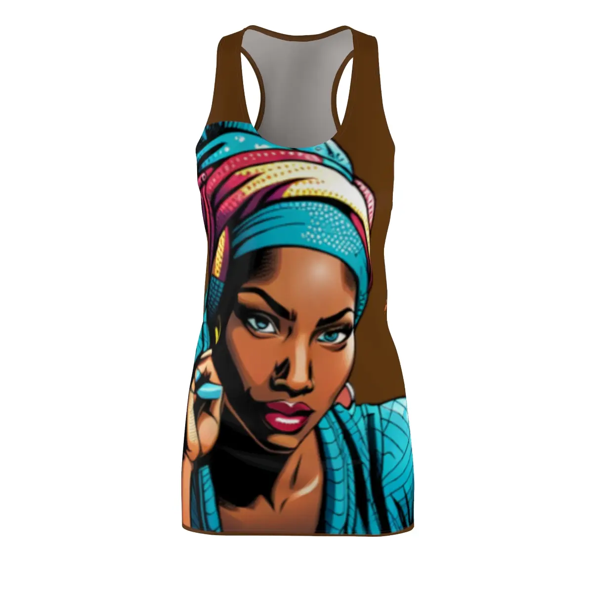 Women's Cut & Sew Racerback Dress (AOP)