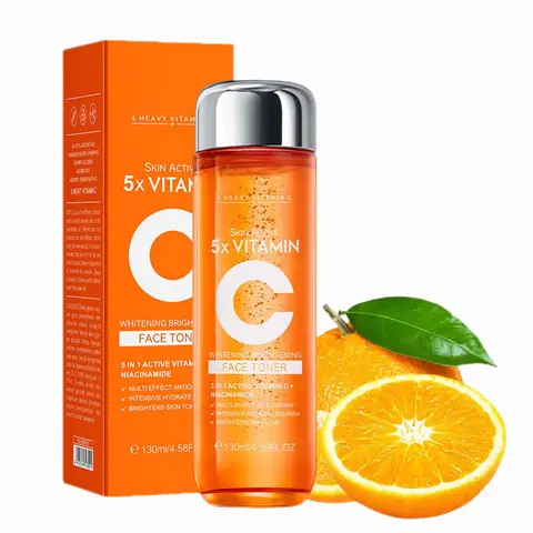 DEFGR 5-in-1 Action Vitamin C Rich Facial Toner - Korean 5X Concentrated Hydrating Face Care Product, 130ml Hydrate Toner for Facial Use (1PCS), Face Care Products