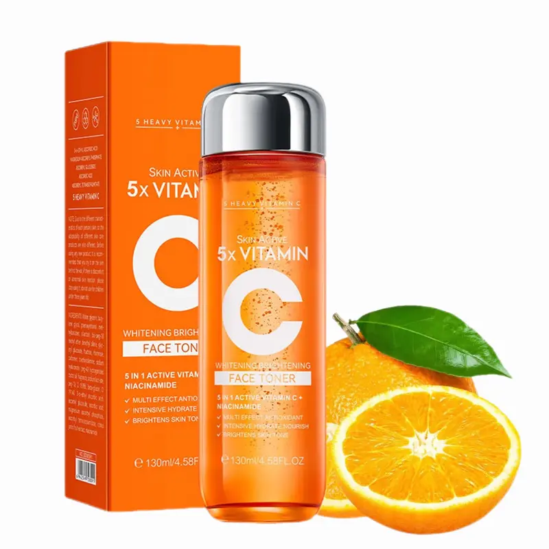 DEFGR 5-in-1 Action Vitamin C Rich Facial Toner - Korean 5X Concentrated Hydrating Face Care Product, 130ml Hydrate Toner for Facial Use (1PCS), Face Care Products