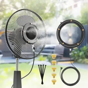 POCKET PANDA Fan Misting Kit - Universal Adapter for Outdoor Cooling Fans |Patio/Pool/BBQ Mister System (95% Outdoor Fans Compatible)| spray