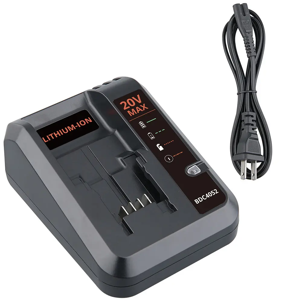 20V PCC692L Lithium Battery Charger Compatible with Porter Cable 20V Battery PCC681L PCC685L PCC692L and Compatible with Black & Decker 20V Battery LBXR20 LB2X4020