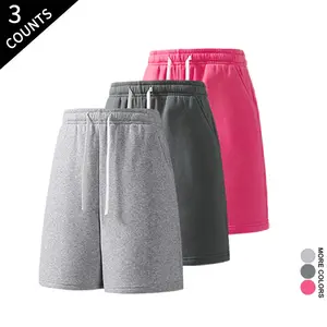 3-Pack Casual Sweat Shorts - Soft Comfy Elastic Waist Summer Loungewear outdoorfun