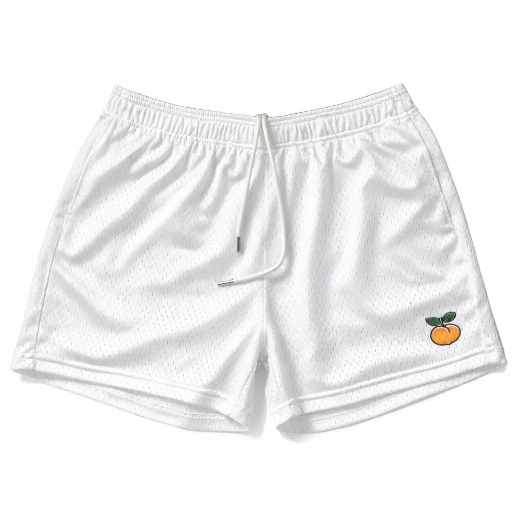 Active Mix Men's Athletic Sports Shorts – Essential White, Elastic Drawstring, Athleisure Casual Gym & Workout Shorts Athleisure Casual Shorts