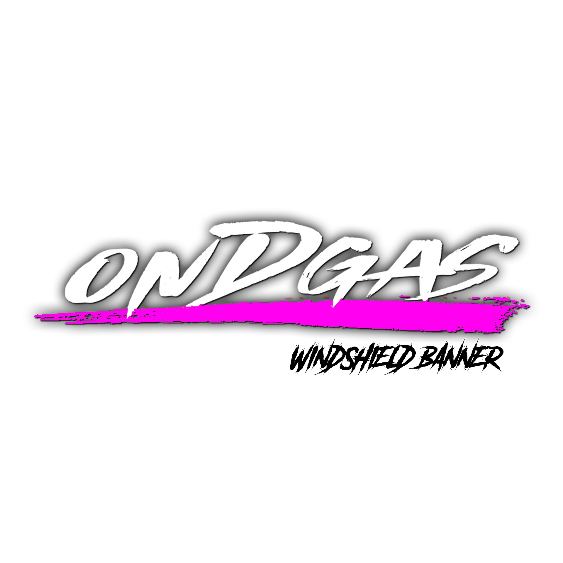 35 Entries: Pink & White ONDGAS Windshield