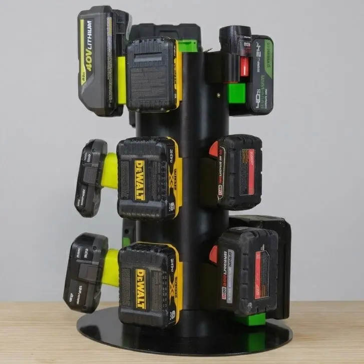 Universal Battery Organizer for Power Tools - The Battery Carousel