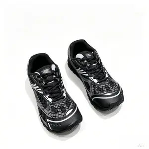 2026 Metallic Mesh Sneakers for Women Men Breathable Chunky Retro Running Shoes Non-Slip Gum Sole Fashion Shoes streetwear style shoes for women school casual shoes for teens retro futuristic shoes multi-layer breathable mesh sneakers