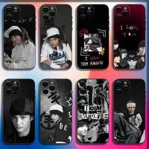 Singer T-Tom Bill Kaulitz Phone Case For IPhone 16,15,14,13,12,11,Pro,X,XS,Max,XR,Plus,Mini Soft Black Cover IPhone 16 Case Premium Phone Case Deals For You