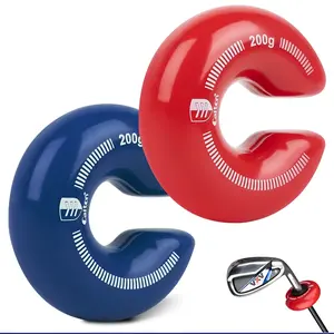 Caiton 1PC Golf Weighted Ring - Golf Trainer - Red and Blue (Optional) Improve Speed, Distance and Accuracy, Golf Aids, Golf Training Tools for Indoor and Outdoor Training, Improve Swing Performance, Training Golf Club Weights, Round Weighted Ring