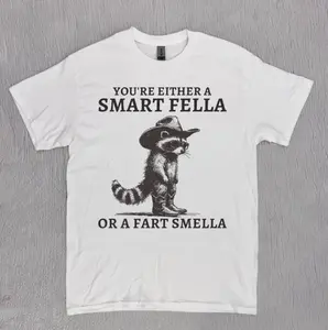 Retro Smart Fella Raccoon 90s Shirt, Funny Raccoon Vintage T-shirt, Vintage 90s Shirt, Washed Shirt, Vintage Distressed Shirt, Funny Gift
