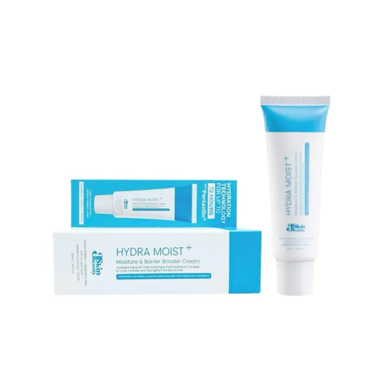 J Skin Beauty Hydra Moist+ Moisture & Barrier Booster Cream 50ml — Deep Hydration Moisturizer with Skin Barrier Support | Lightweight Soothing Face Cream for Dry, Sensitive & Dehydrated Skin
