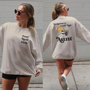 Someones Cool Ass Aunt Crewneck Sweatshirt Front And Back Print Cozy Auntie Gift Sweatshirt