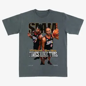 VJ Edgecombe & Tyrese Maxey 76ers Slam Duo T-Shirt – Basketball Tee, Times Like This Graphic, Vintage Streetwear Fan Shirt