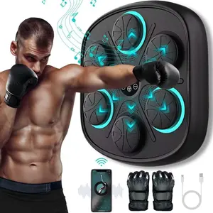 Smart Music Boxing Machine: Home Wall-Mounted Training Gear - Bluetooth Interactive Fun - Fitness and Reflex Improvement Boxing Does not apply