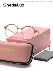 ShedaLux Classic Literary Full Frame Plano Glasses Studying Square Frame Plano Glasses