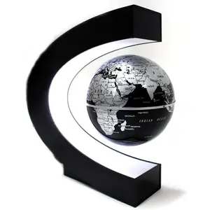 C Shape Magnetic Levitation Floating Globe World Map