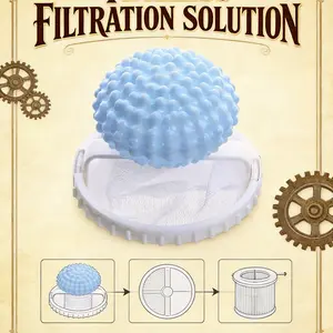 Washing Machine Filter Net, Laundry Guard Ball, Anti-Tangle Washing Bag, Hair Remover for Washer, Essential Laundry Tool