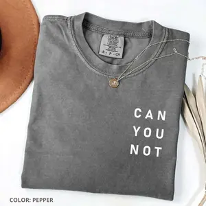 Comfort Colors Can You Not T-shirt, Soft Cotton Crewneck T-shirt, Gift For Men And Women, Trendy Outfits, Unisex Stylish, Trendy Outfits