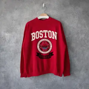 Vintage 90s Boston University Sweatshirt, Boston Terrier Shirt, Boston Terrier Fan, Boston University Sweater, Boston University Crewneck